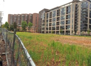 Future site of Rosslyn Commons development