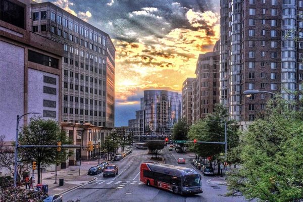 Friday evening in Ballston (Flickr pool photo by Dennis Dimick)