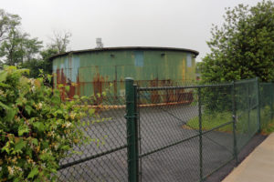 The 'Salt Dome' at the proposed site of Fire Station 8