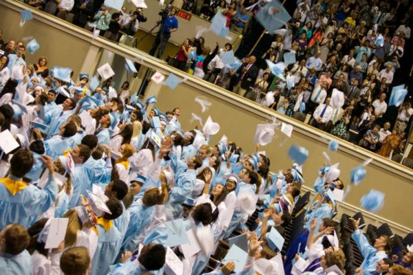 Yorktown High School graduation 2014 (Flickr pool photo by Wolfkann)