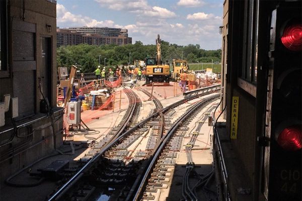 Weekend Metro track work near Crystal City