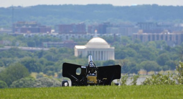 50 gun salute ready at Arlington National Cemetery (Flickr pool photo by John Sonderman)