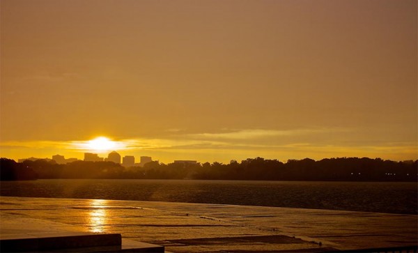 Post-storm sunset over North Arlington and D.C. (Flickr pool photo by Joseph Gruber)