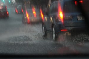 Columbia Pike is flooded by a downpour / heavy rain (file photo)