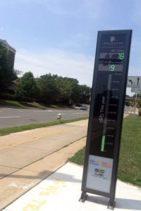 Arlington's "Bikeometer" in Rosslyn