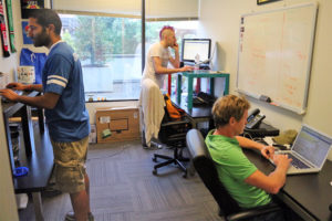 LeagueApps' workspace in UberOffices in Rosslyn
