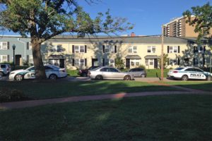 Police on the 3500 block of 8th Street N (photo courtesy Bill Colton)