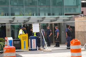 About a dozen commuters were trapped in a Rosslyn Metro station elevator for about 20 minutes on Sept. 18, 2014.