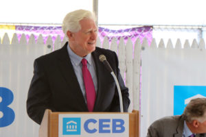 Rep. Jim Moran at the CEB Tower groundbreaking