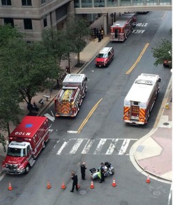 Hazmat teams respond to suspicious package in Ballston (photo via @Louis3E)