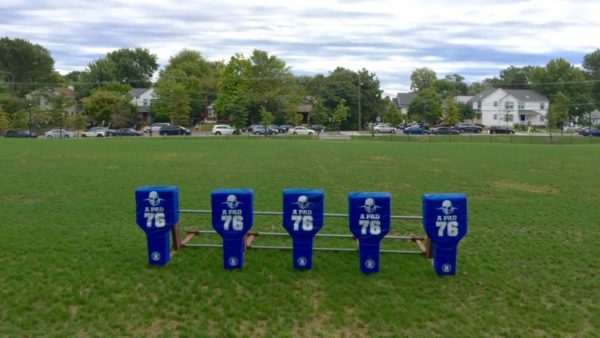 Football practice equipment at Washington-Lee HS (Flickr pool photo by John Sonderman)