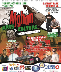 Poster for the Afghan Festival in Rosslyn