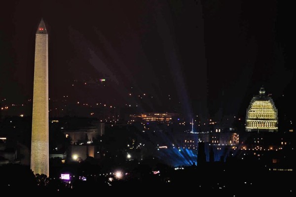 The Concert for Valor, as seen from Arlington (Flickr pool photo by Rob Cannon)