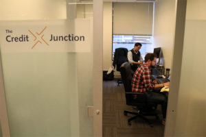 The Credit Junction team in its ÜberOffices space