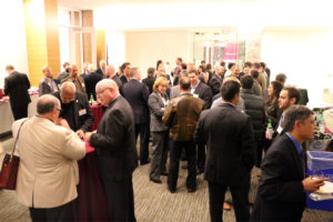 Virginia Tech alumni attend the launch of the VT Investor Network in Ballston