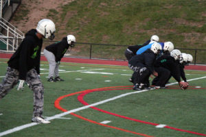 Wakefield football practices before their second-round playoff game