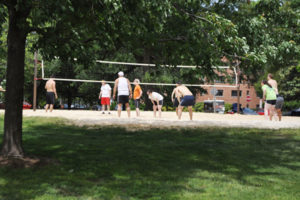 Sand volleyball at Quincy Park (photo via Arlington Parks and Recreation)