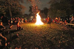 Halloween bonfire in the Lyon Park neighborhood (file photo)