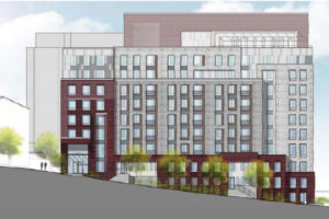 Rendering of the proposed Columbia Hills development on S. Frederick Street