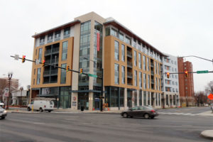 The Maxwell Apartments, at the corner of N. Glebe and Carlin Springs Road