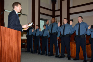 Arlington County Police Department swearing-in ceremony Friday, Dec. 19, 2004 (photo courtesy ACPD)