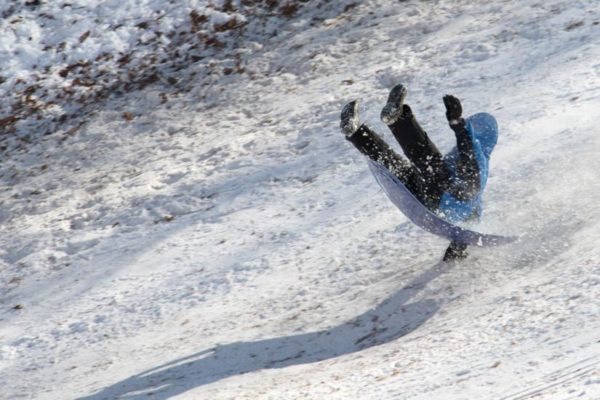 Sledding in Arlington on the hills near H-B Woodlawn (Flickr pool photo by Brian Irwin)