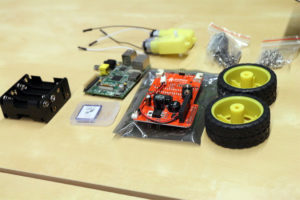 The components of Dexter Industries' GoPiGo robot