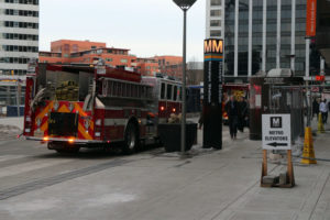 Firefighters respond to the Rosslyn Metro station (file photo)