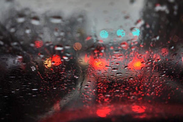 Wet drive to work (Flickr pool photo by Kevin Wolf)