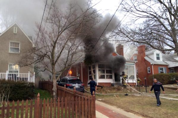 House fire on N. Notthingham Street (photo courtesy ACFD)