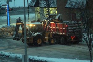 Snow clearing operations in Pentagon City