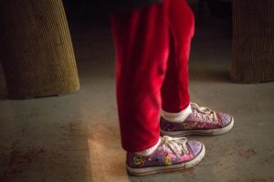 Peace sign shoes spotted at a concert at H-B Woodlawn (Flickr pool photo by Dennis Dimick)