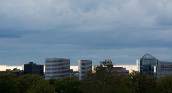 Dark clouds over Rosslyn (Flickr pool photo by John Sonderman)