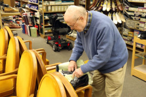 S.H. "Doc" Friedman, owner of Public Shoe Store