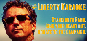 Stand With Rand karaoke poster (image via Facebook)