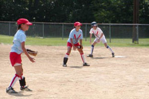 Players in the Arlington Girls Softball Association (photo via AGSA)