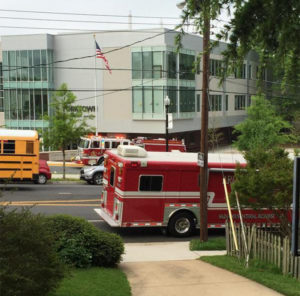 Hazmat situation at Yorktown High School (photo courtesy @KateMuth)