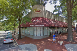 The old Extra Virgin space in Shirlington (photo via Google Maps)