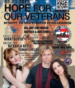 Hope For Our Veterans event poster