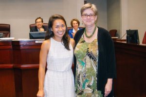 Alika Johnston and Mary Hynes (photo courtesy Lawrence Cheng)