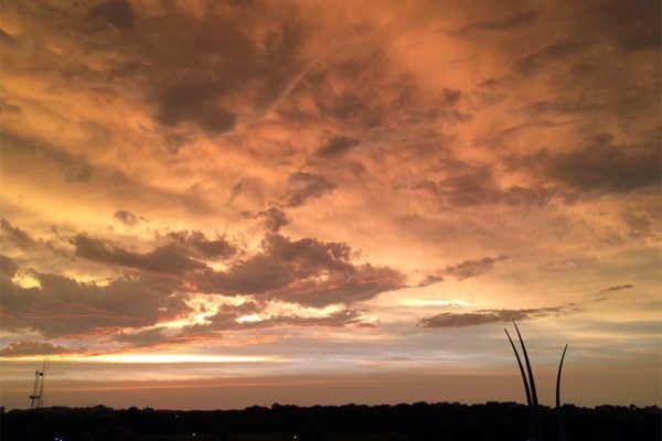 Post-storm sunset over the Air Force Memorial 6/23/15