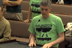 Co-Chair of Arlington Parks Coalition Jim Presswood (screenshot via Arlington County)