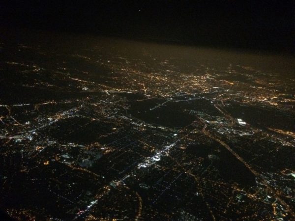 Arlington aerial photo at night (Flickr pool photo by Mark White)