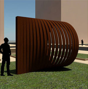 Decorative sculpture planned for Pentagon City's Metropolitan Park development (image via Arlington County)