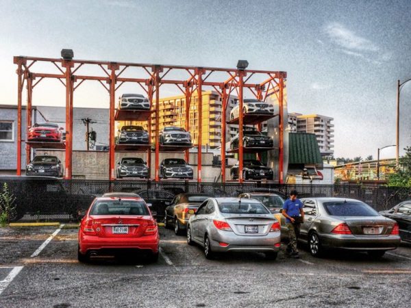 Car storage in Ballston (Flickr pool photo by Dennis Dimick)