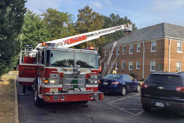 Apartment fire in Penrose (photo via @ACFDPIO)