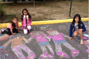 Children at Barcroft's Chalk4Peace (Courtesy of Marel Sitron)