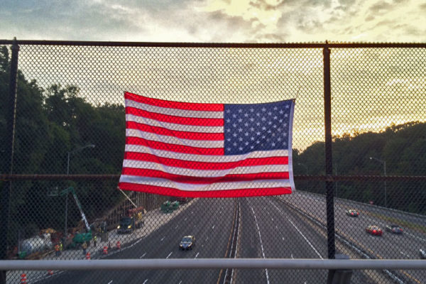 Flag over I-395