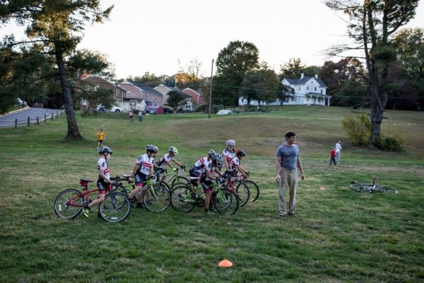 Bike team in Bluemont Park (Flickr pool photo by Dennis Dimick)