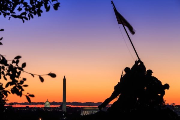 Marine Corps War Memorial near Rosslyn (Flickr pool photo by Joseph Gruber)